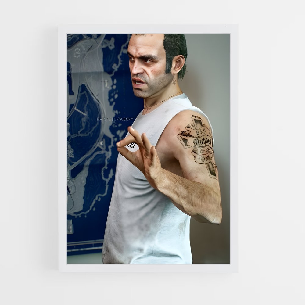 Poster Trevor le Rebelle – affiche GTA V (vue 3)